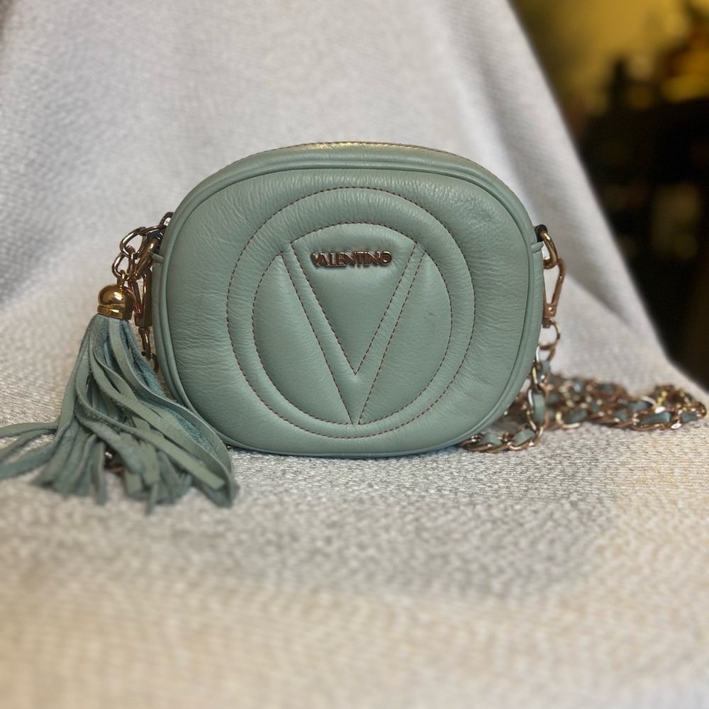 Valentino by Mario Valentino Nina Sauvage crossbody bag. Light blue lightly used